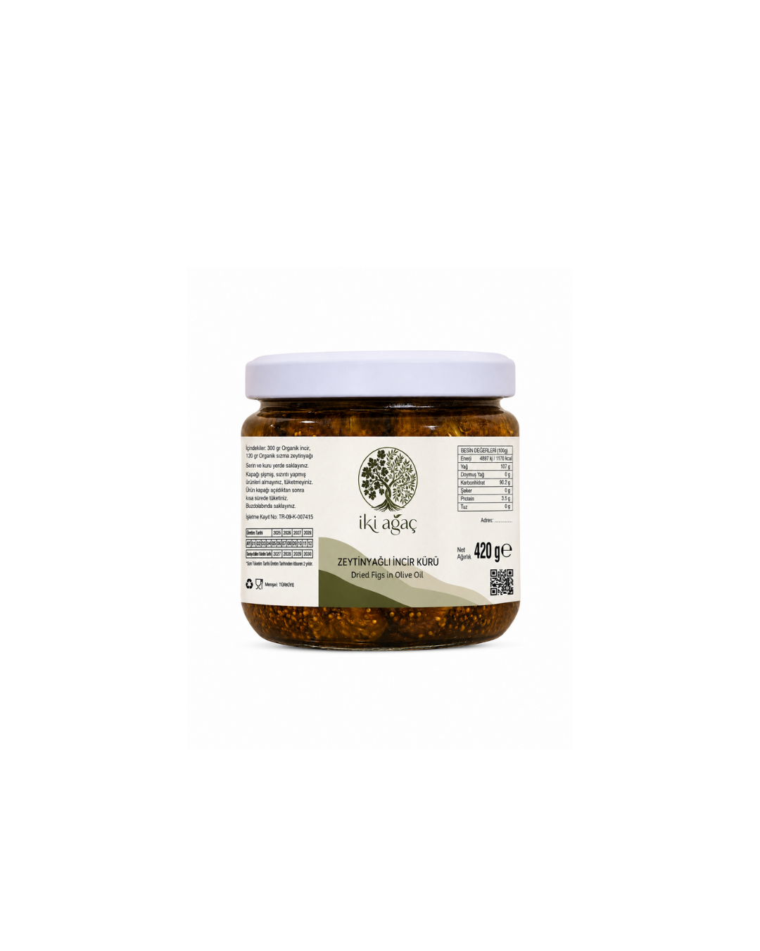 İki Ağaç Naturel Zeytinyağ & İncir Kürü 420 g